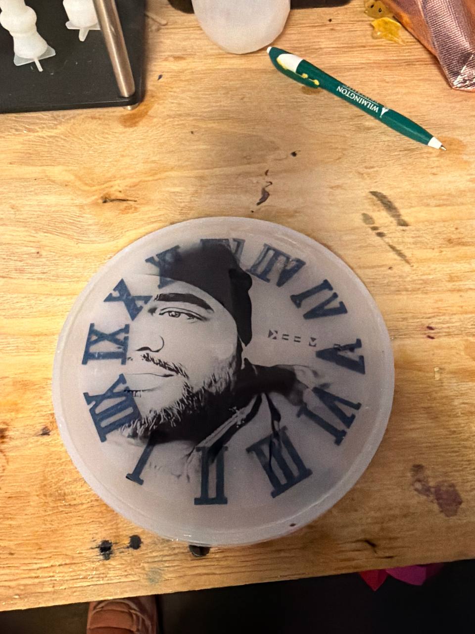 Galaxy Flow Resin Clock